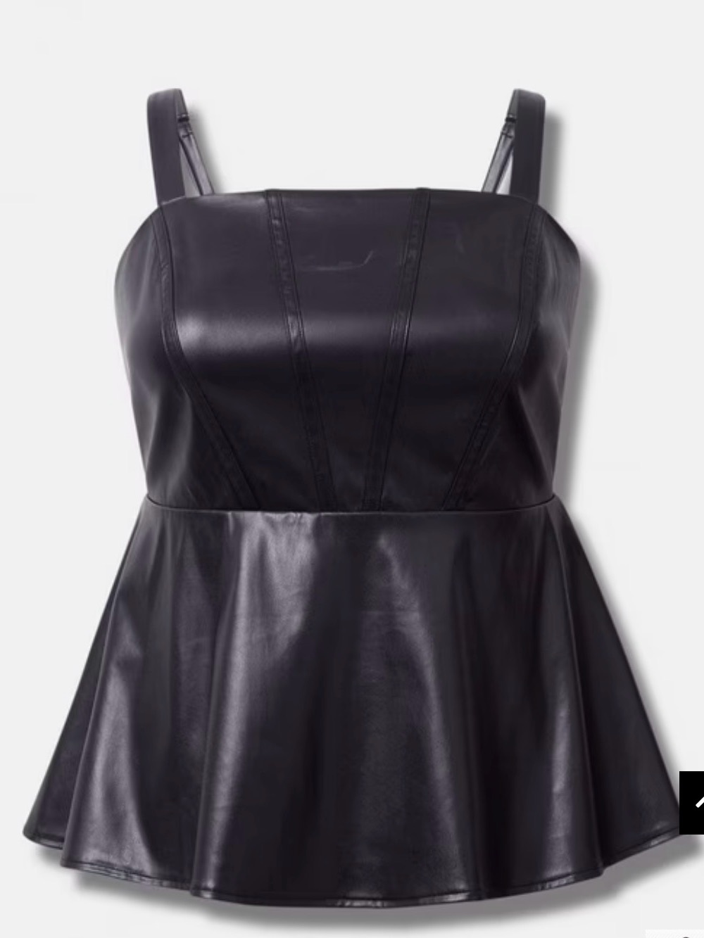 Torrid Faux Leather Peplum Top